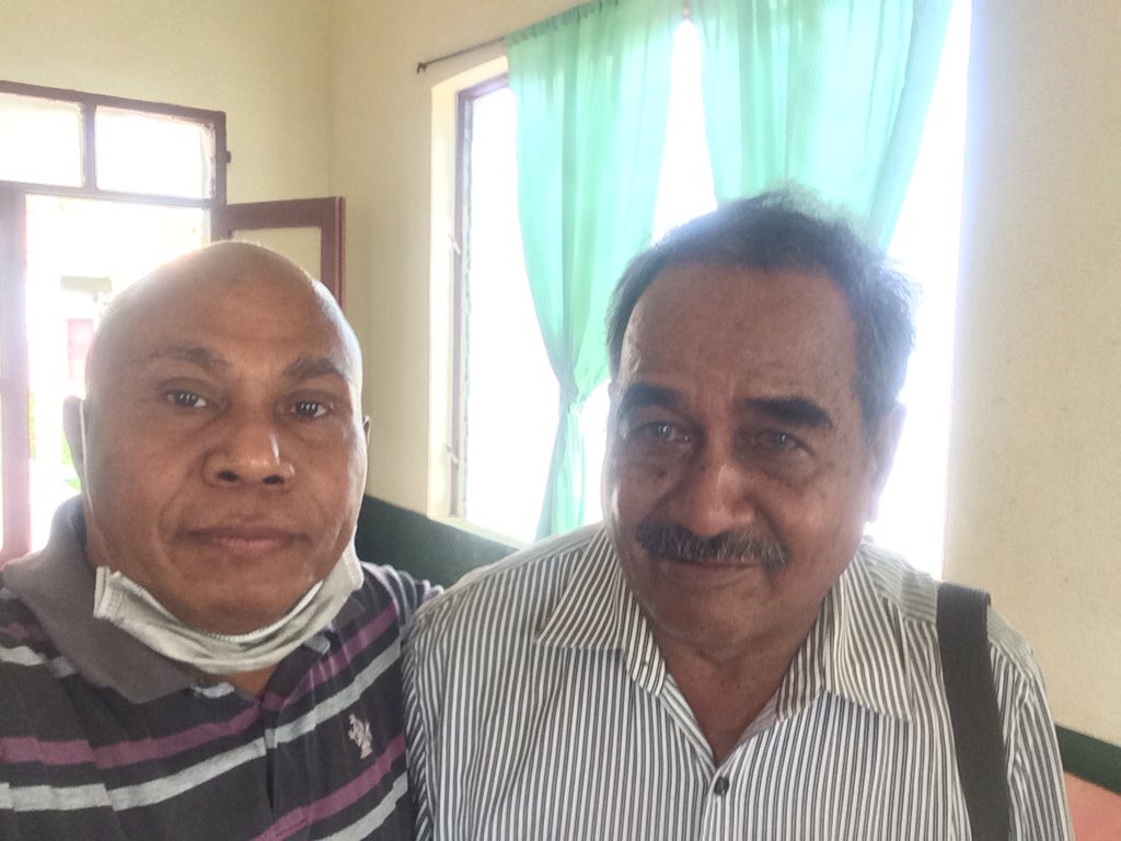 Very pleased to visit Vocational College of Fatumaca in my home-District of Baucau today. I have the privilege to meet Father Locattelli, the founder of the College and my old comrade of struggle of Independence Augusto Gusmao.
