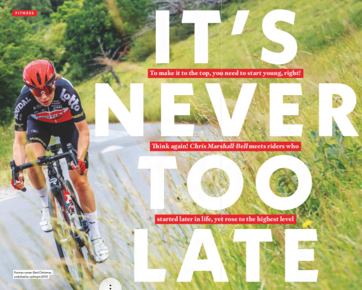 NEW ISSUE DAY! <a href="/cyclingweekly/">Cycling Weekly</a> 

In Fitness this week: It's never too late! – @cmbell310 speaks to riders who started later in life yet made it to the top level; and there's an amazing new female leader in the #CWMaxWattsChallenge – meet <a href="/rhianna_ps/">Rhianna Parris-Smith</a>