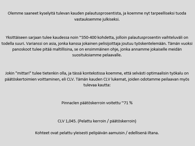 ProVincit_'s tweet photo. Pientä lisäinfoa koskien ensi kauden pelisuosituksiamme. https://t.co/K5p6eJy165