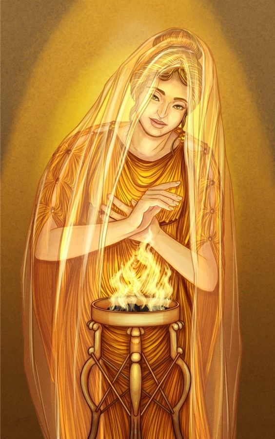 - The Mystic: Hestia -The oldest of the Olympians, Hestia is the Virgin "Lady of the Hearth". The calm Hestia is rarely shown in form, she is simply embodied as a flame. Woman who has Hestia in her psyche seeks to transcend the banality of daily life.