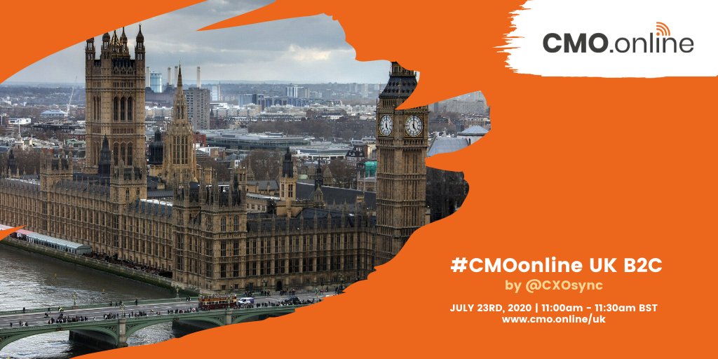 CMOonline United Kingdom webcast is live! Don't forget to register and tune in at 11:00am - 11:45am BST This 30-minute segment will touch on a lot of great content from some of United Kingdom top Marketing leadersRSVP today at our secure link and tune in: cmo.online/uk/