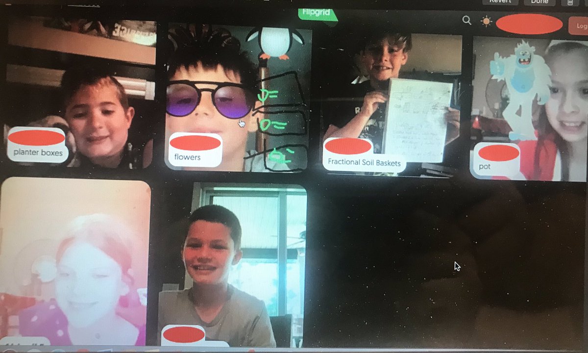 Mr_Bourque_'s tweet photo. We have been using Flip Grid to help share our math strategies. The students can create their own videos to help communicate their learning. Let’s not forgot about all the cool Flip Grid features! #GECDSBSLP2020 @MsRWatson @LisaKellyVP https://t.co/UznRI0OWG7