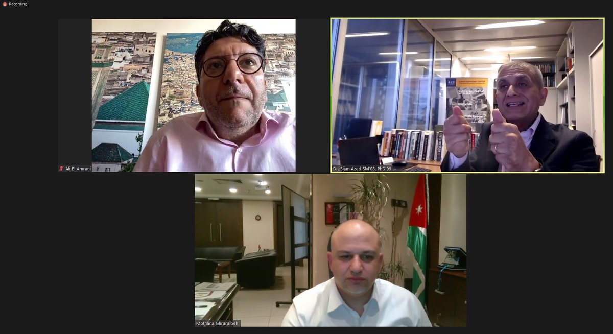Darwazahaub's tweet photo. It was a great session on #Innovation and #DigitalEconomies in the Arab World, all the way from #Lebanon to #Jordan!
Panelists: Dr. @AzadBijan and H.E. Minister @MothannaGh Moderator: Mr. @aliamrani
 
@MITArabAlum @AUBOSB @AUB_Lebanon #DCAccelerate #DareToTransform #Covid_19 #AUB https://t.co/m2Y6frsCQP