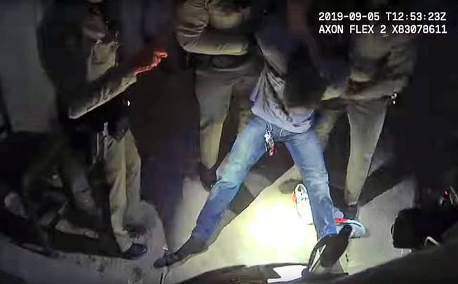 AttorneyCrump's tweet photo. #ByronWilliams was handcuffed on the ground with a @LVMPD officer’s knee on his back &amp; died later after telling officers, “I can’t breathe.” Why did they stop him? For riding a BICYCLE at night without a SAFETY LIGHT! We demand immediate immediate release of all bodycam footage! https://t.co/SzAMqxuA7D