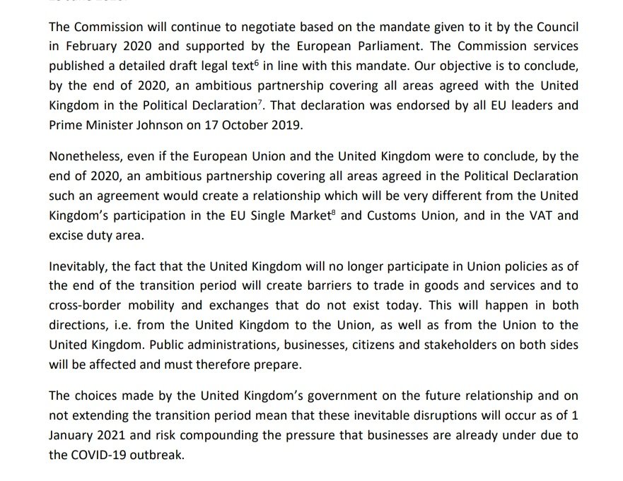 3/ The paper is not about a "no trade deal" scenario as such, since the relationship between the UK and EU will change significantly even if an FTA is agreed.