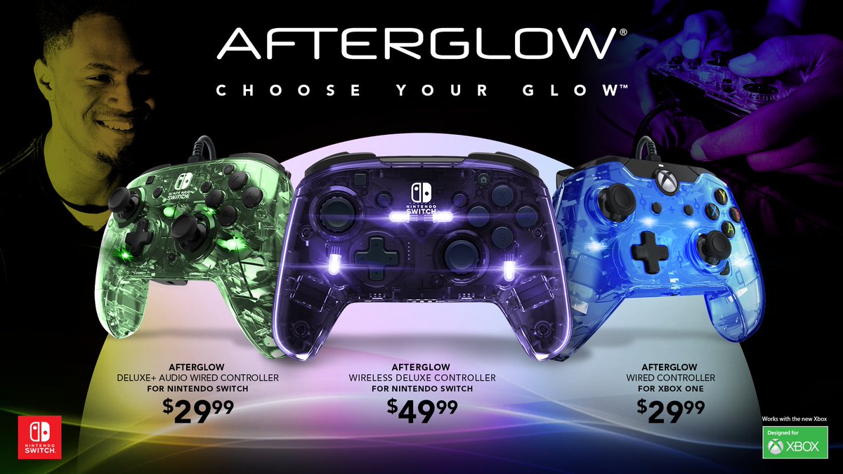 nintendo switch afterglow controller nintendo switch afterglow controller