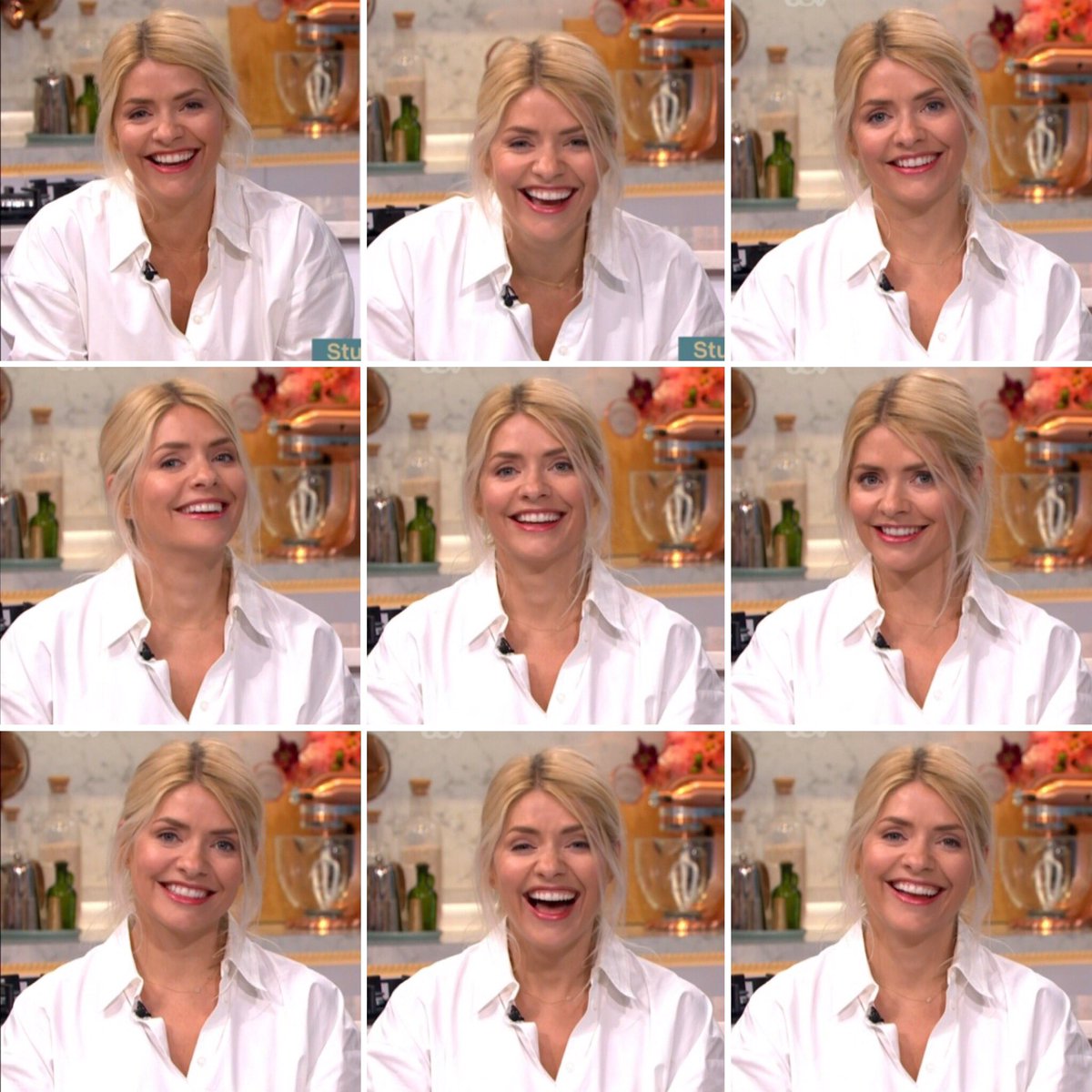 hollywillslove's tweet photo. That smile, that laugh, the many different expressions and the funny things she says and does. There’s only one Holly Willoughby and I love her. ❤️❤️❤️❤️ #whenhollysmiles😂 #happyholly #happyeverybody #closeups #splitscreens @hollywills #ThisMorning https://t.co/4t2X2DHw09