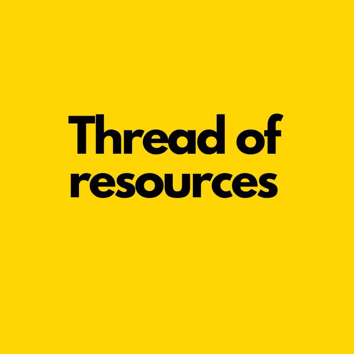 Our thread of resources:
