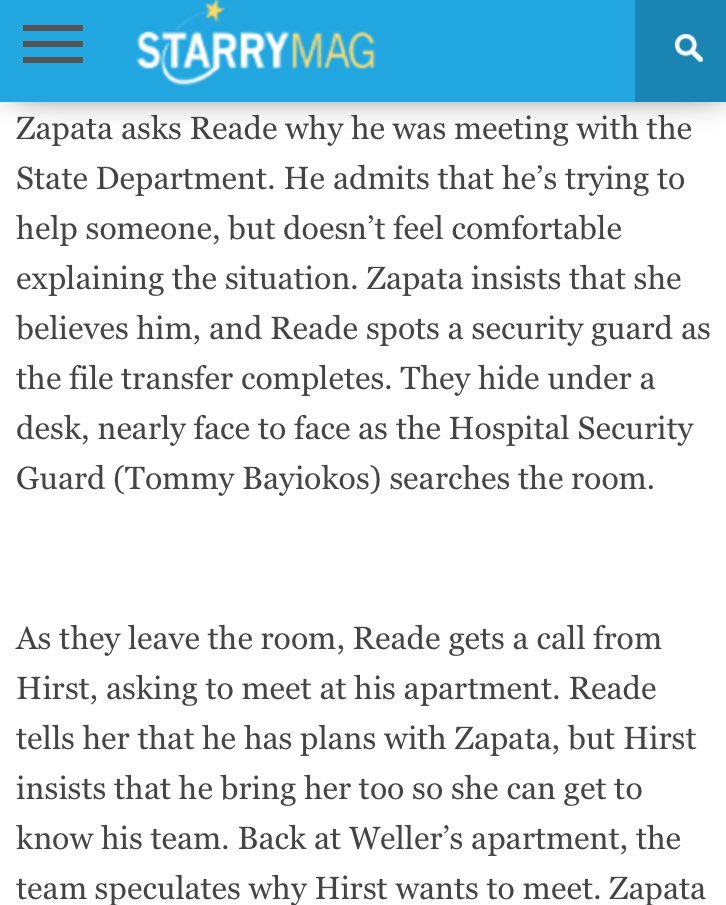 TommyBayiokos's tweet photo. With today’s new season #Blindspot commencing - recalling my role as the hospital guard on “Blindspot” & thank you @Starrymag for the fabulous review & mention...🎬😇....#DayPlayer #TommyBayiokos #HitTVShow https://t.co/QCDgKAskbM