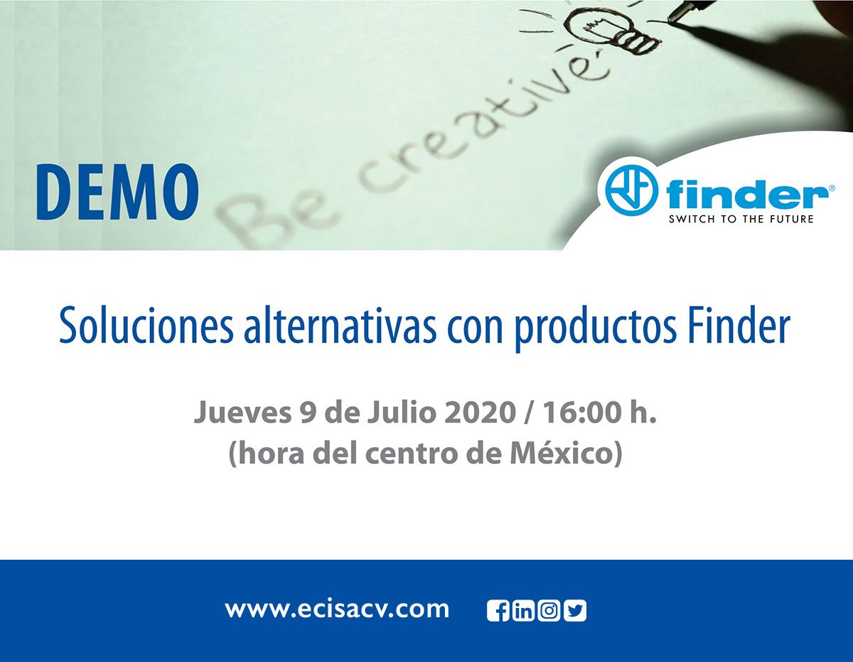 EciElectro's tweet photo. Finder nos presenta un demos con el tema:
Descubre algunas de las soluciones que se han brindado para distintas situaciones utilizando productos Finder.
Hoy jueves 9 a las 20:00 hrs 
https://t.co/s6j3HKmbuz https://t.co/ieUApBtYFI