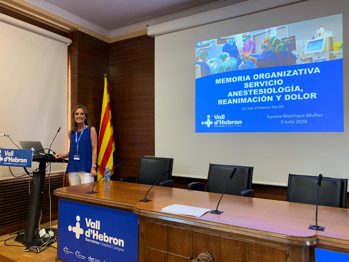 anest_vhebron's tweet photo. Enhorabona a la Dra. Susana Manrique per l'adjudicació de la plaça com a Cap de Servei d'Anestesiologia de l'Hospital Vall d'Hebron!  
Felicitats! 👏💯 https://t.co/9NlA6a5mY8