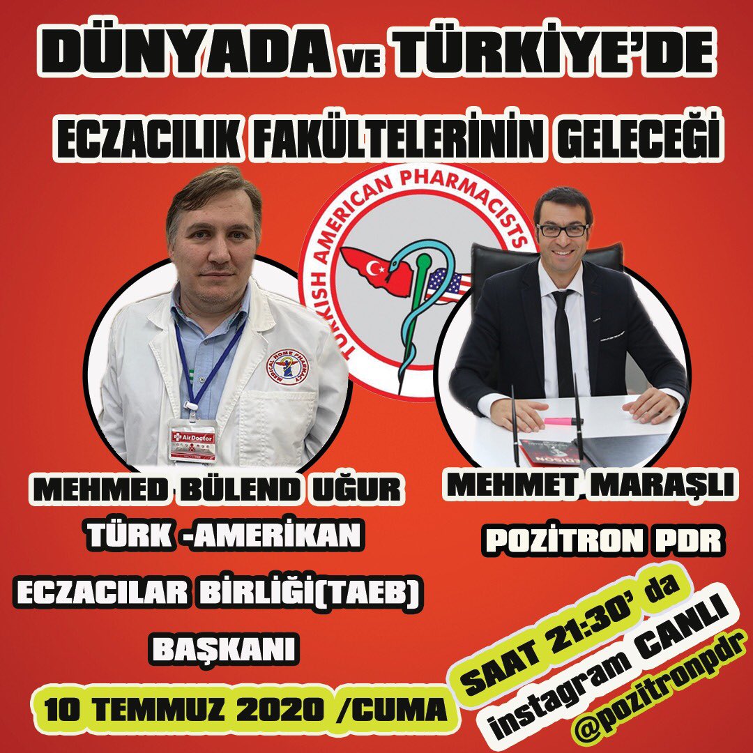 Başkanımız Mehmed Bülend UĞUR 10 Temmuz Cuma akşamı saat 21:30 da @pozitronpdr de Sn. Mehmet Maraşlı’nın konuğu olacak. Hepinizi bekliyoruz 💫