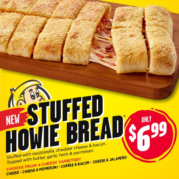 hungryhowiesfl's tweet image. Here is another delicious way to get your bacon! #Cheesy #StuffedBread