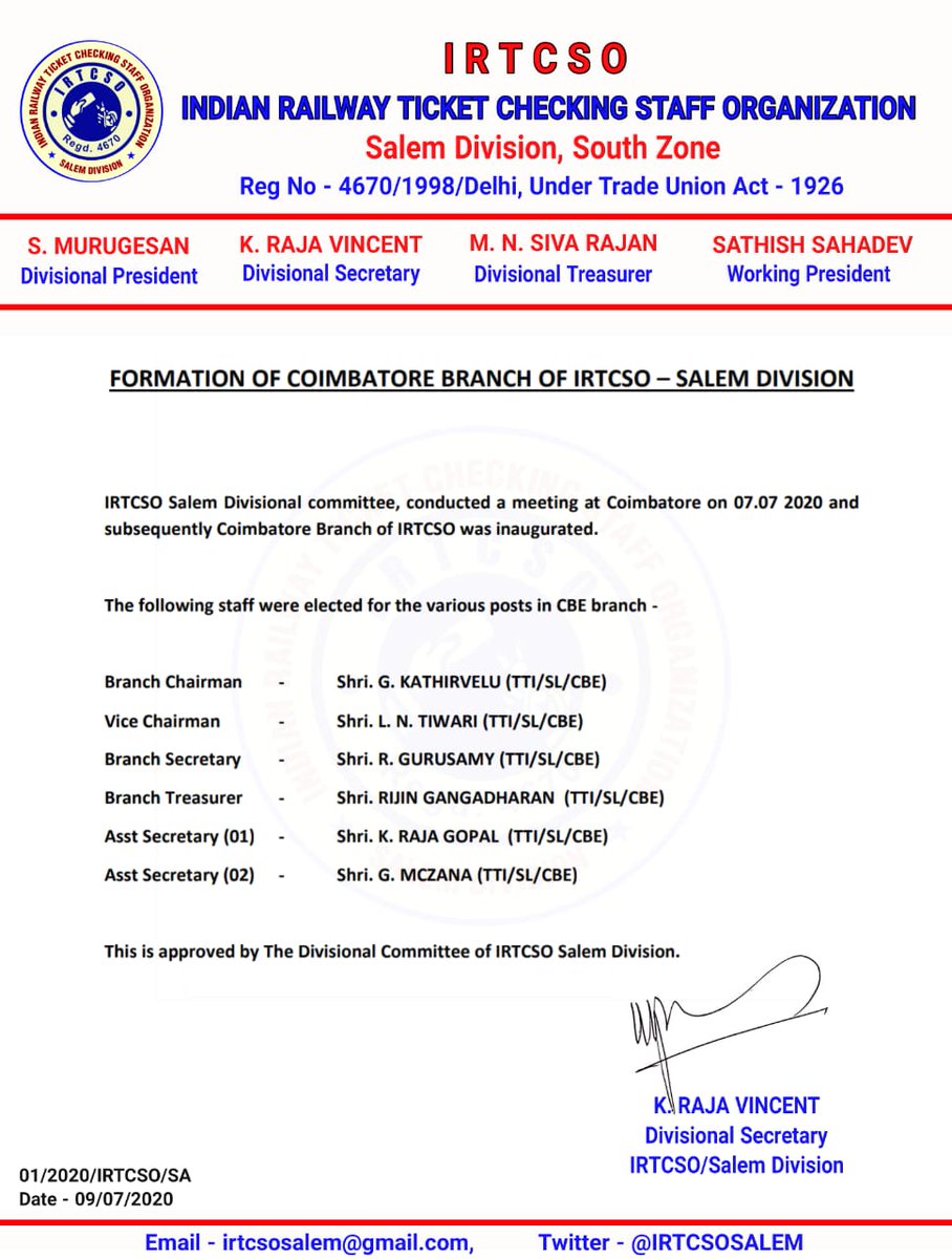 Indian Railway Ticket Checking staff Organisation tweet media