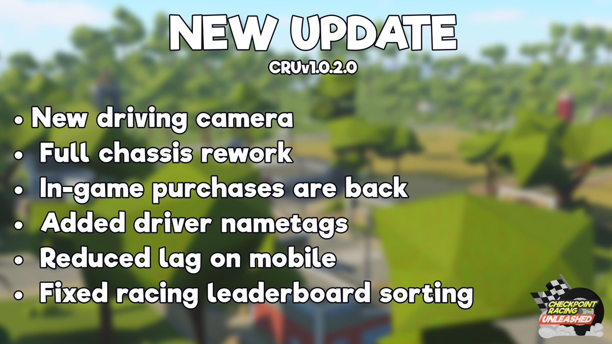 Checkpoint Racing Unleashed Crurblx Twitter - roblox street racing unleashed cheats