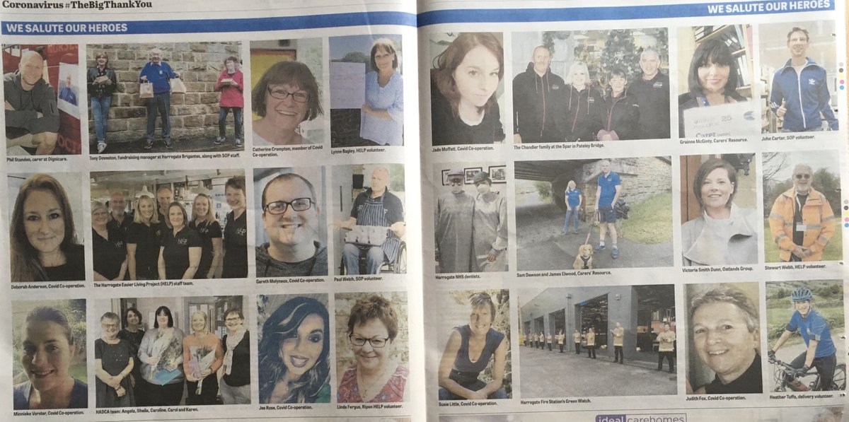 Harrogate & District Community Action (@hadcacharity) on Twitter photo A big thank you to <a href="/HgateAdvertiser/">Harrogate Advertiser</a> for #TheBigThankYou to our local heroes 🙌 & for including Lynne, Stewart & Linda just 3 of our amazing <a href="/HELP_Harrogate/">HELP charity #HereToHELP</a> #HereToHelp volunteers who have carried out over 2,200 tasks during the #coronavirus outbreak 😍 🙏 A big thank you to <a href="/HgateAdvertiser/">Harrogate Advertiser</a> for #TheBigThankYou to our local heroes 🙌 & for including Lynne, Stewart & Linda just 3 of our amazing <a href="/HELP_Harrogate/">HELP charity #HereToHELP</a> #HereToHelp volunteers who have carried out over 2,200 tasks during the #coronavirus outbreak 😍 🙏