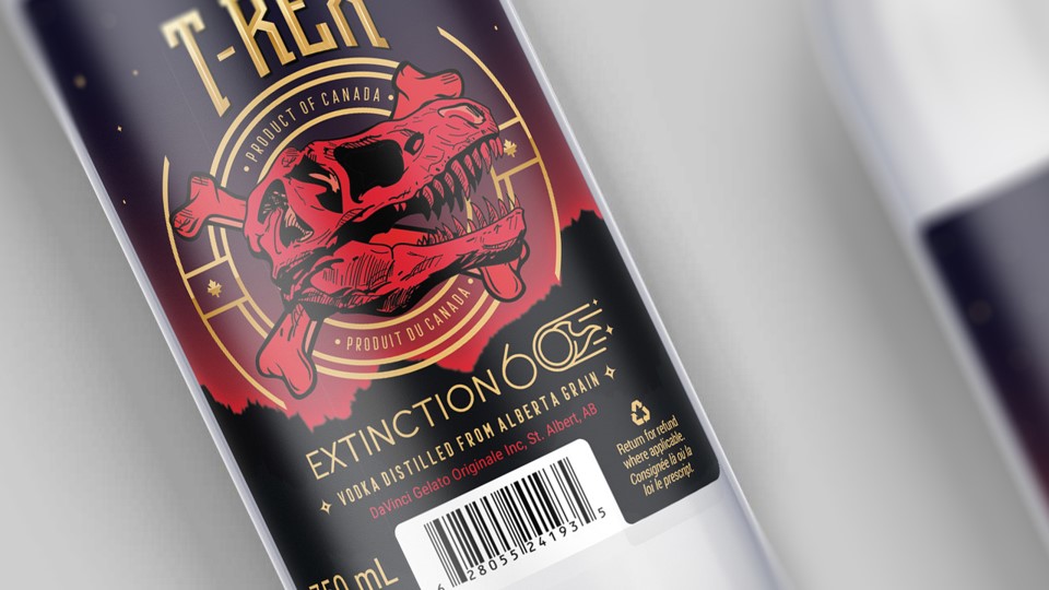🚩Our Extinction 60 Vodka is on sale. Check our website for special pricing. 🦖☄️ T-Rex 60 % Vodka will definitely leave an impact. 
 #madeinalberta #craftspirits #vodka #craftvodka #albertadistillery #newvodka #mixology #craftcocktails #yyc #yycdrinks  #supportingalberta