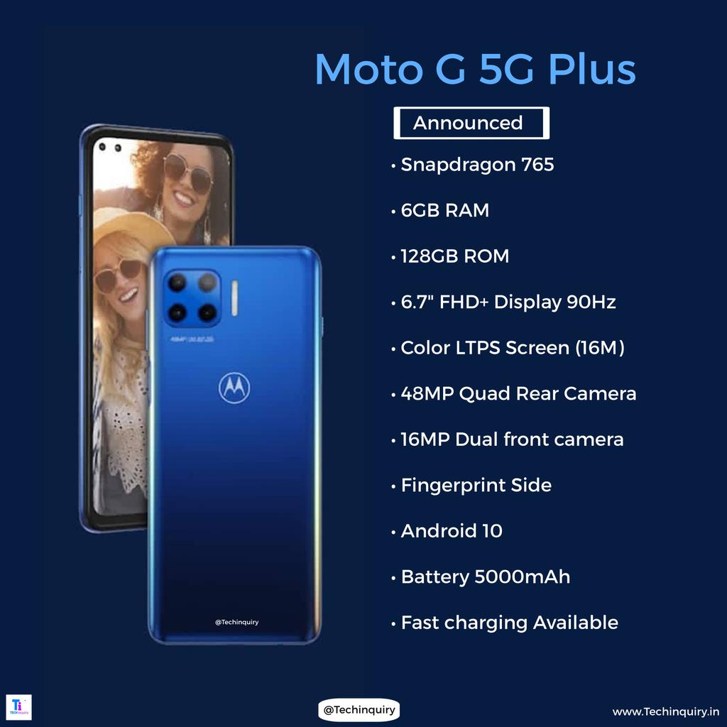Techinquiryy's tweet photo. Moto G 5G Plus motorola most Affordable 5G Smartphones announced
Guess the price
#motorolag5gplus #motorolarazr #motorolag8powerlite #motorolaone
#asusgaming #Asusrogphone3 #asusrogphone2 #asusrogphone #blackshark3pro #blackshark3 #nubiaredmagic5g #blackshark3pro https://t.co/aBPls6hP3b