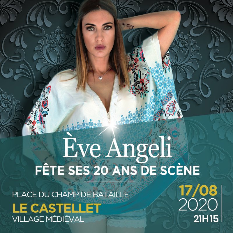 Concert événement dans un charmant village Médiéval du Sud de la France le 17 Août 2020 au Castellet 🎊🌈🎊