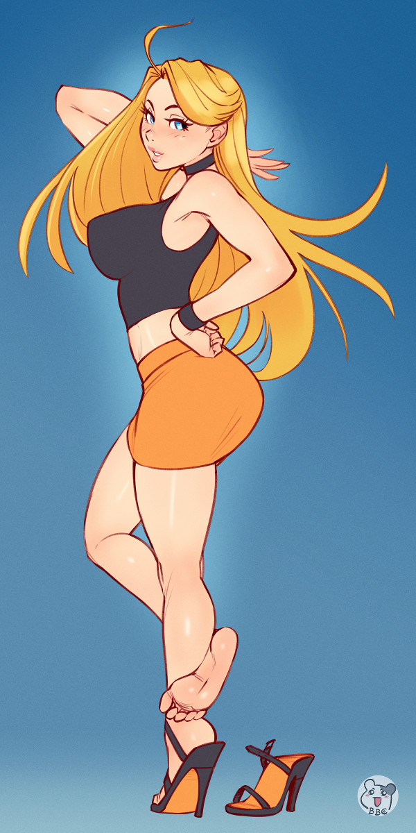 Lady Blacksteele has her own private gym in both her home and her office, but she still enjoys going for jogs in public. Why? She loves the attention, seeing people stare at her ass and tits and wonder what fantasies are going through their minds.

And yes, she can jog in heels.