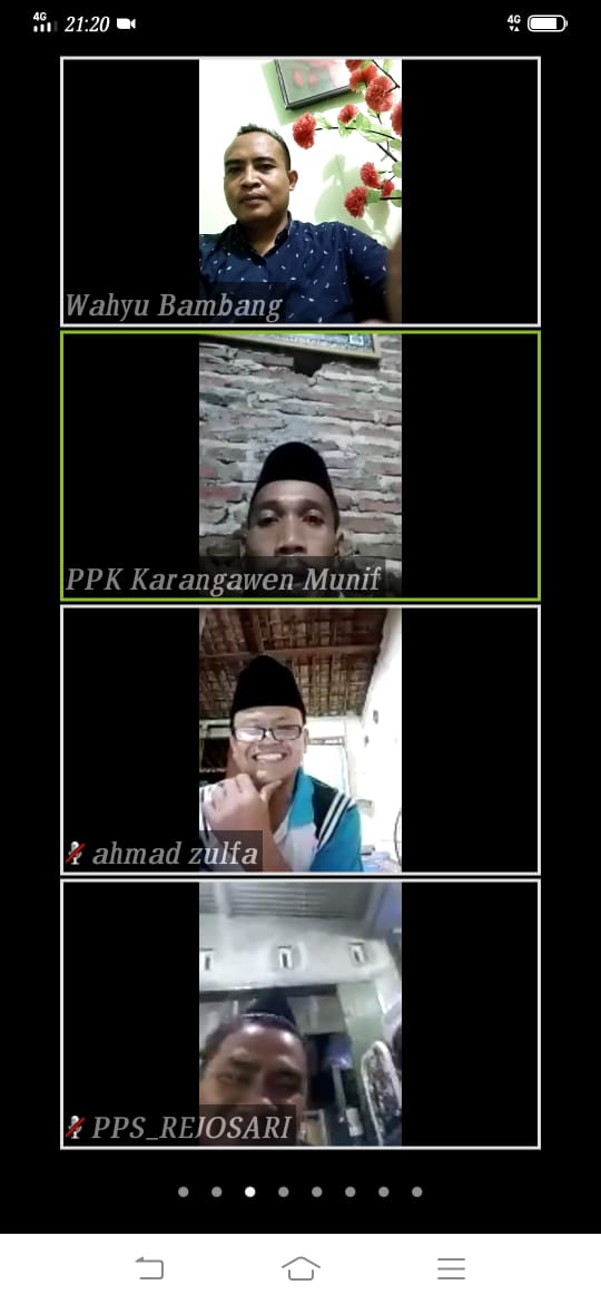 PpsTeluk's tweet photo. Rapat Koordinasii Antara KPU,PPK, dan PPS Menggunakan Zoom Meting..demi Suksesnya Pemilihan Bupati dan Wakil Bupati Kabupaten Demak Yahun 2020.
#KPUDemak
#PPK_Karangawen
#pps https://t.co/JYcG0Q8E6Z