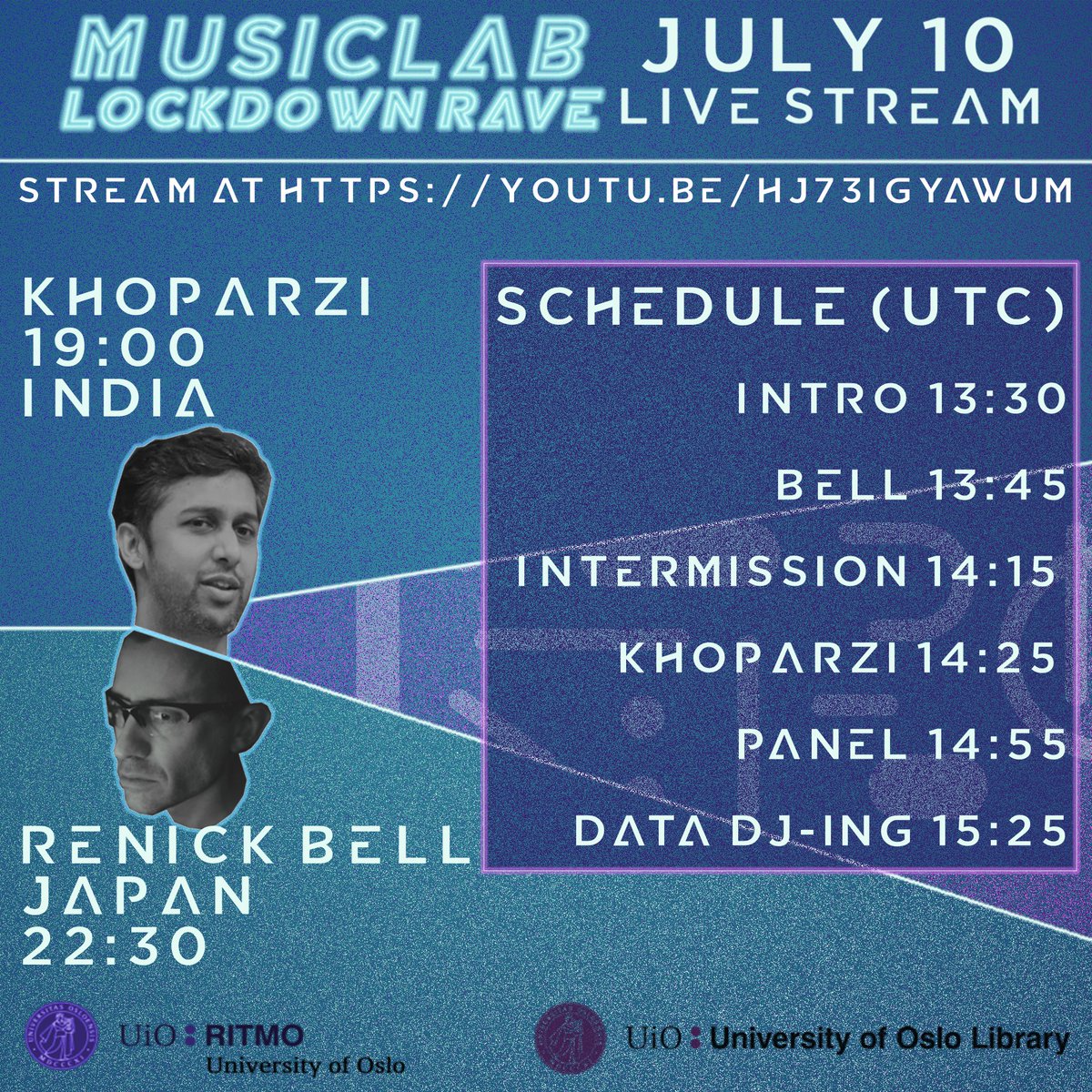 pysjmusic's tweet photo. Tune in for MusicLab5 tomorrow at 13:30 UTC :
https://t.co/LtwWd3Fs0w #MusicLabUiO #algorave https://t.co/wKhYfXiGA4