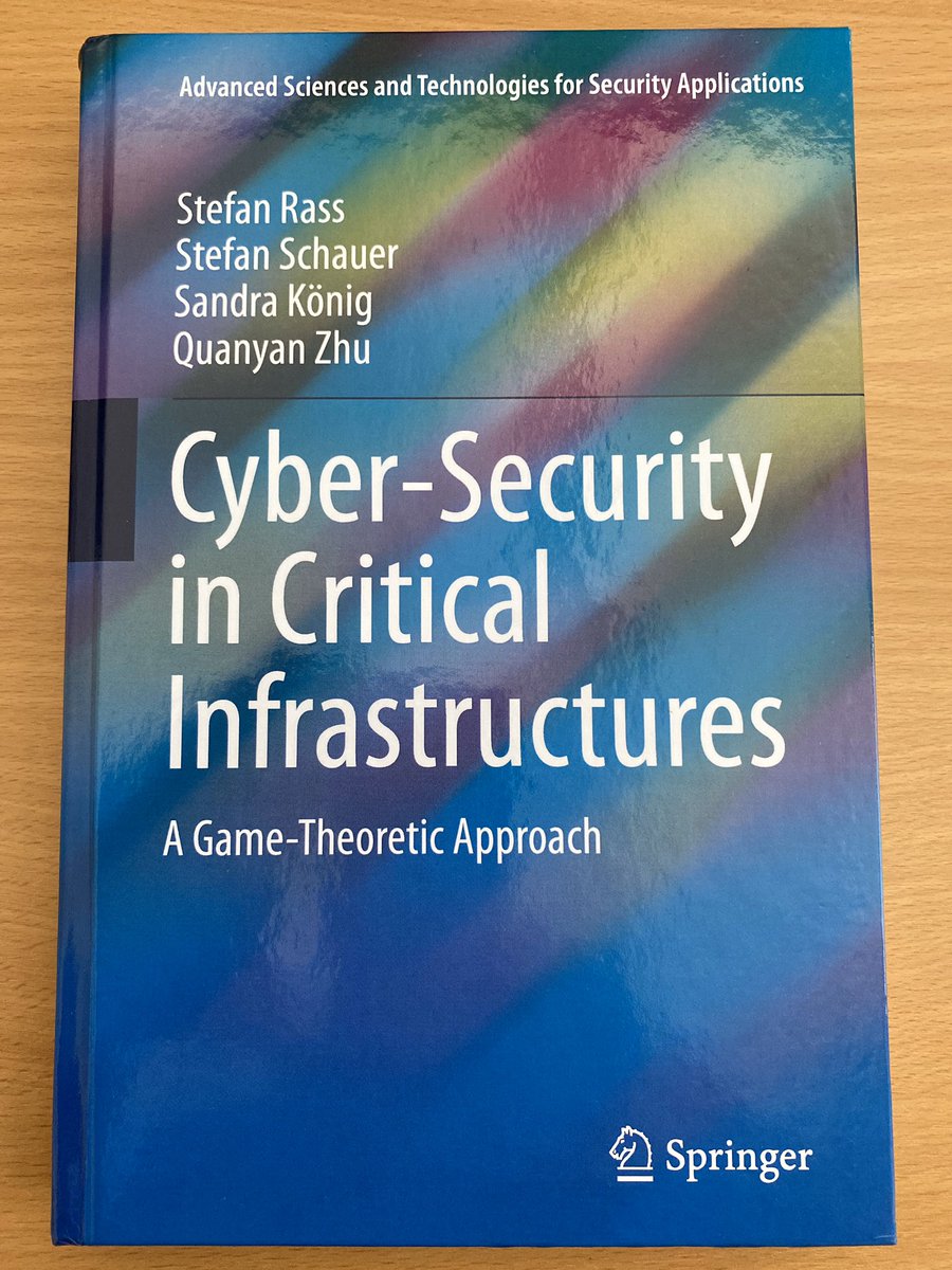 So happy that our recent book on #CyberSecurity and #GameTheory has finally been published!! 🤩🤩 
Find it also online at springer.com/gp/book/978303…