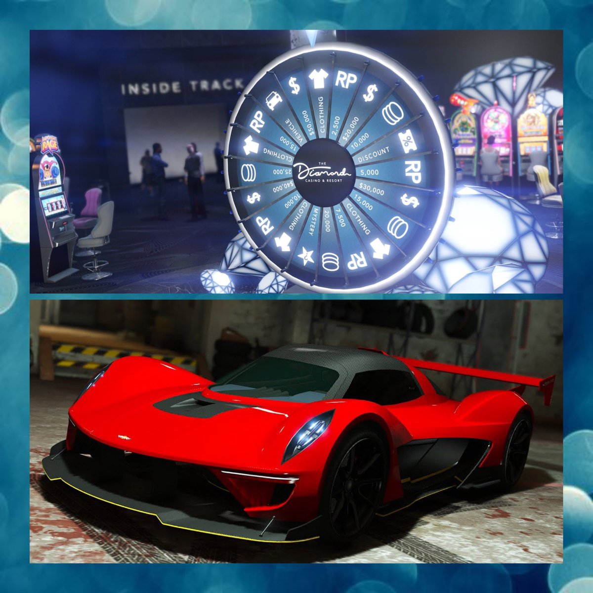 DavidFilmmaker's tweet photo. Wow, podium vehicle this week is the Dewbauchee Vagner. One of the best super cars. Don’t forget to spin that wheel. #GTAOnline #GTA #Vanger #GTAO https://t.co/QawkfXNemi