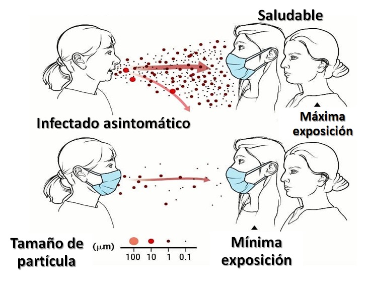 La principal vía de transmisión de la #COVID19 es de persona a persona, uno se contagia cuando se expone a las gotículas que el infectado expulsa al hablar, toser, o estornudar, por ello siempre:
👉Mantené distancia↔2M
👉Usá mascarilla facial😷
#TeCuidoMeCuidas