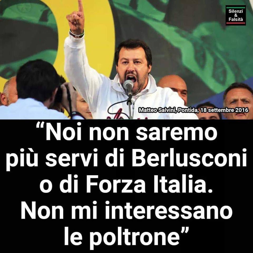 Sabina1956's tweet photo. .#Salvini:"#Berusconi era, è, e rimane saldamente nel #centrodestra" (TG3, non si discute la fonte). Ma voi continuate pure a farvi prendere per il cuculo. https://t.co/HtyAG98s4f
