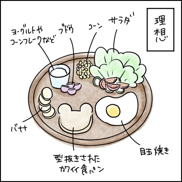 こういうこともあるよね 育児の理想と現実 育児絵日記 子育て漫画 タソ マンガ家 イラストレーターの漫画