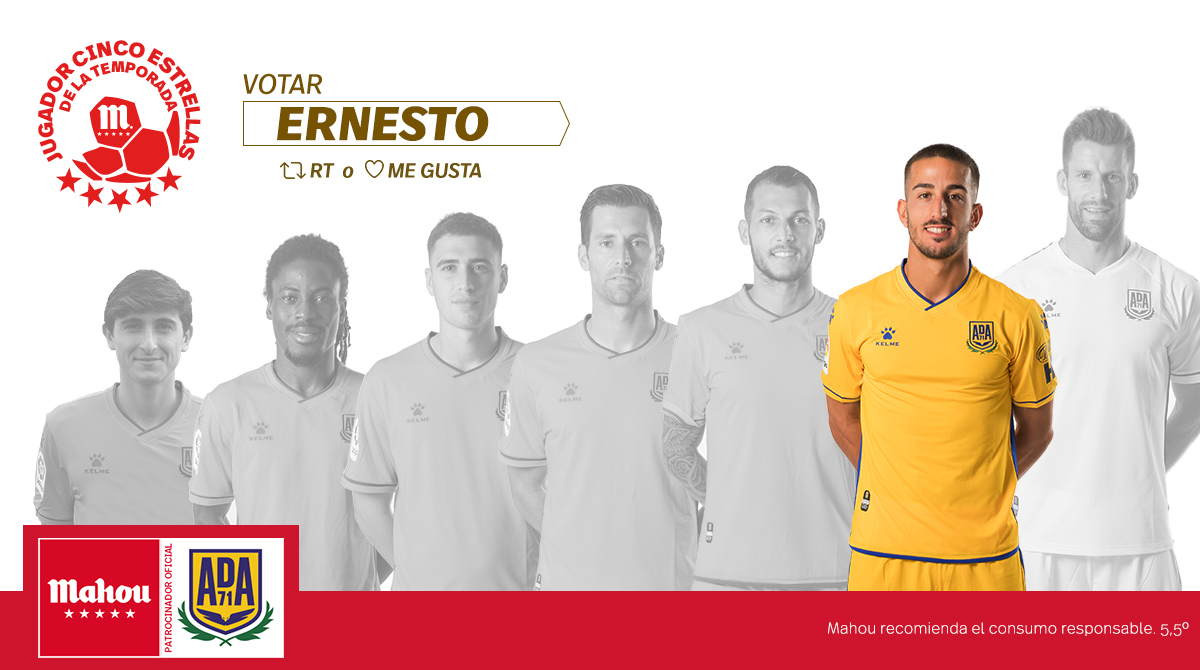 futbolmahou's tweet photo. RT o Me Gusta si crees que ha sido Ernesto el #JugadorCincoEstrellas de esta temporada del @AD_Alcorcon 👇(7/8) https://t.co/q4Xg0dukbW