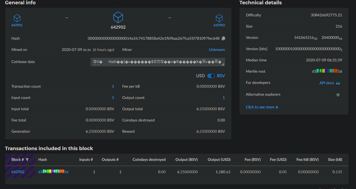 eightyATE's tweet photo. Holy empty block batman!
https://t.co/ylMZUfXZrH
#BSV #gigamegs #Bitcoin #BSVisnotBitcoin https://t.co/lLUP1bOSq9