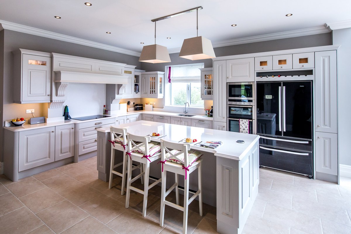 CelticInteriors's tweet photo. This stunning #kitchen from @CelticInteriors has been hand painted in Cornforth White &amp; features quartz worktops in Blanco Maple #interiorlovers #homeinspiration #homedesign #homeinspo #kitchendesign #irishmade #irishkitchen #madeincork #irishinteriors #madeinireland🍀 https://t.co/HMyUJb5Icy