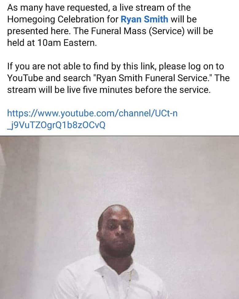 The Homegoing Celebration for Coach Ryan will be today at 10am Eastern. Please join us in celebrating an awesome husband, father, coach and friend.

The stream will be live around 955am. youtube.com/channel/UCt-n_…