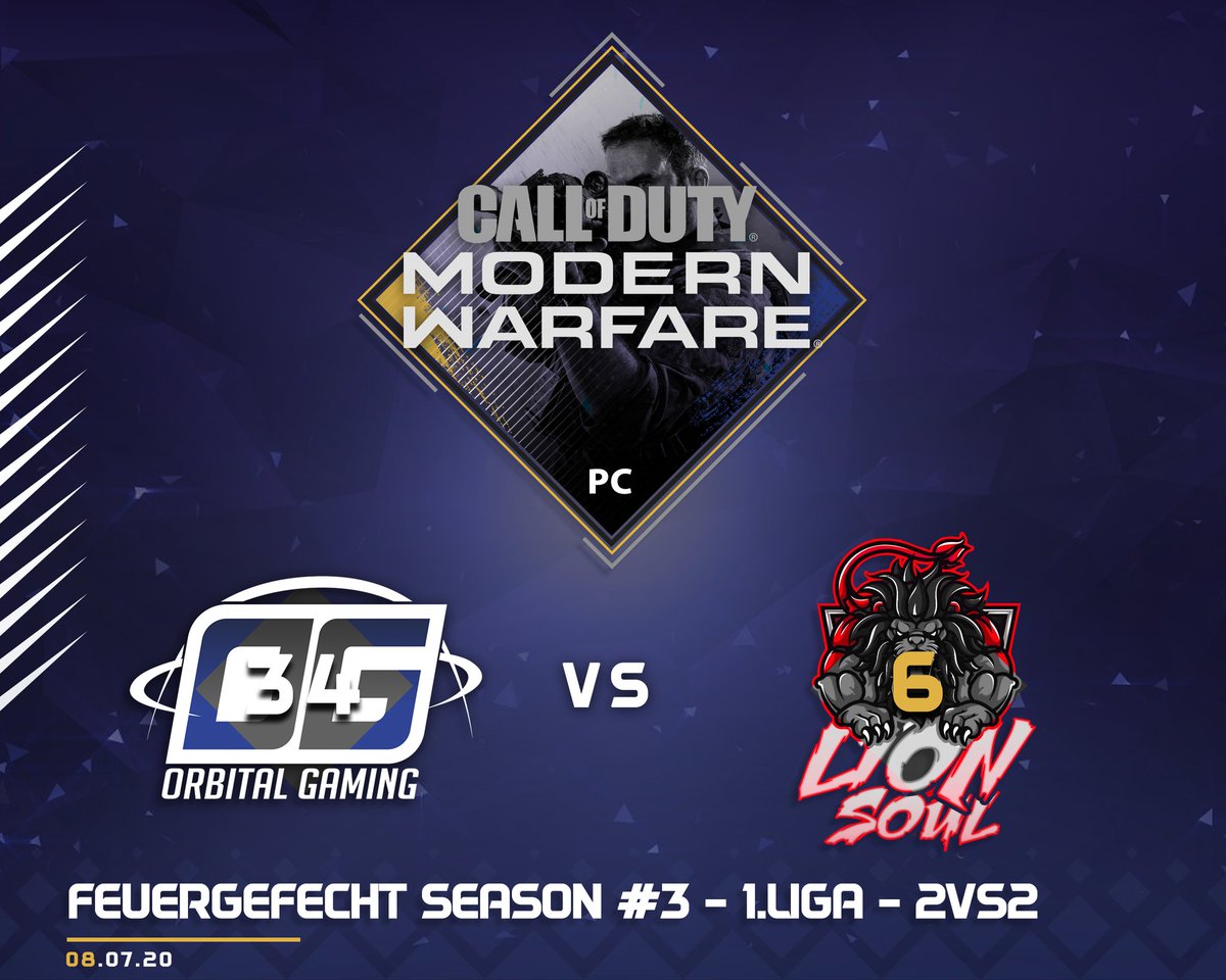 OGeSportgg's tweet photo. Mit dem nächsten #Win für unser #COD-Team in der #Feuergefecht #Season #3 - 1.Liga - #2vs2 geht es weiter Richtung Platz 1.
Gegen #lionsoul waren @FreakzFPS und @VaiinFPS wieder sehr dominant und gewinnen mit 34:6
#OGArmy #StayBlue https://t.co/AbqBg7RL6c