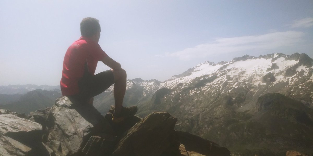 chus34's tweet image. Pico Salvaguardia.Espectaculares vistas del Aneto y Las Maladetas