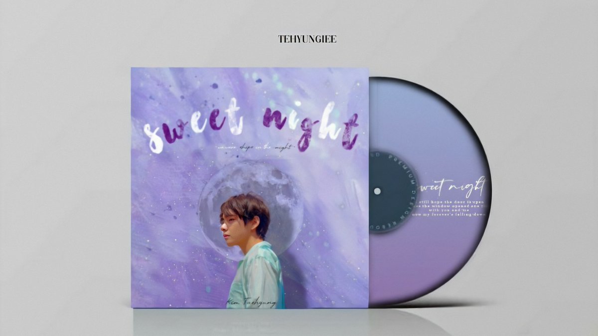 tehyungiee's tweet photo. First Artist in the world to get 105 #1 with the song Sweet Night. https://t.co/67AXTS3acw
