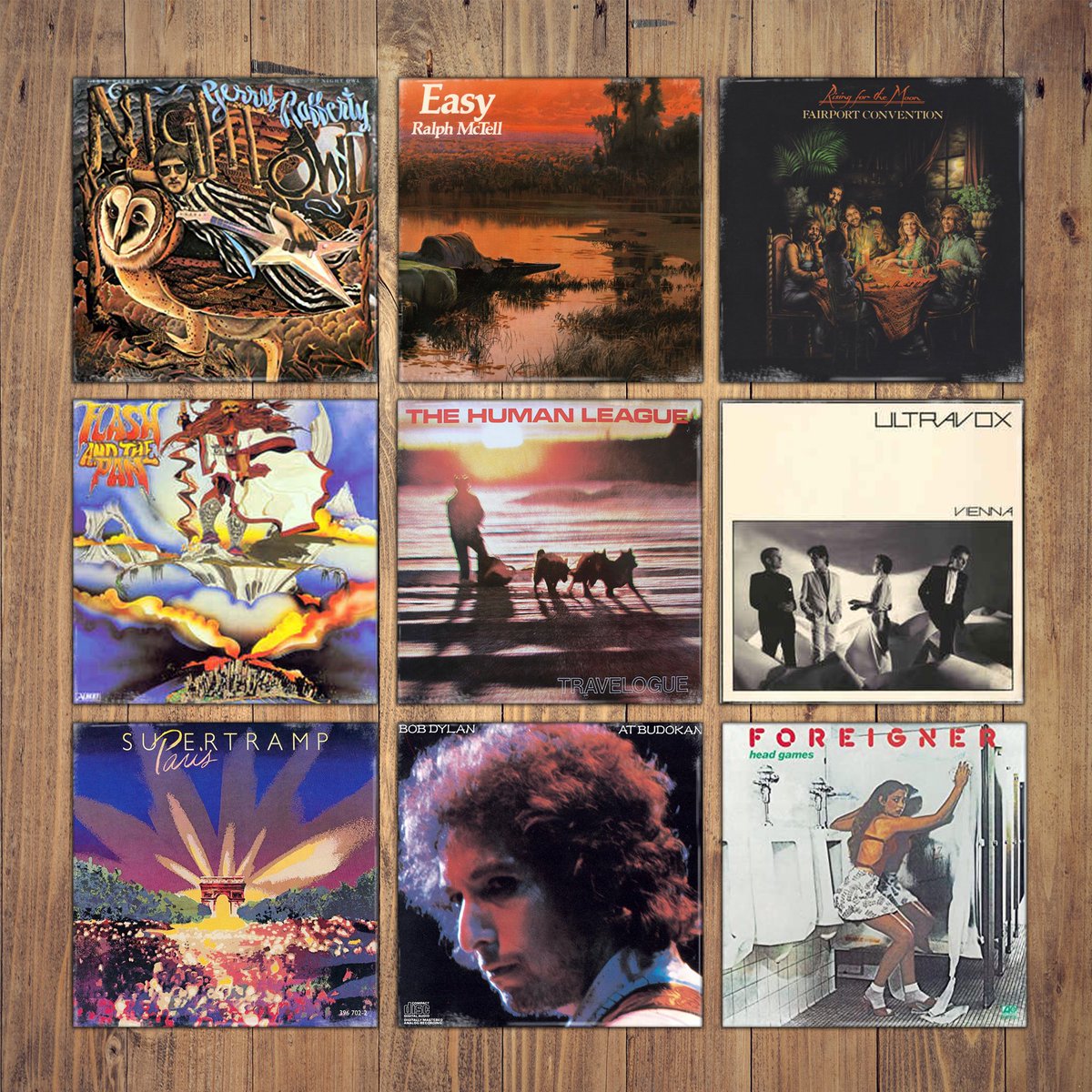 Spotlight on our Collection. 

Check out these, along with more great vinyl in store. Open this Friday and Saturday!

#gerryrafferty #ralphmctell #fairportconvention #thehumanleague #ultravox #flashandthepan #supertramp #bobdylan #foreigner #spotlight #vinyl