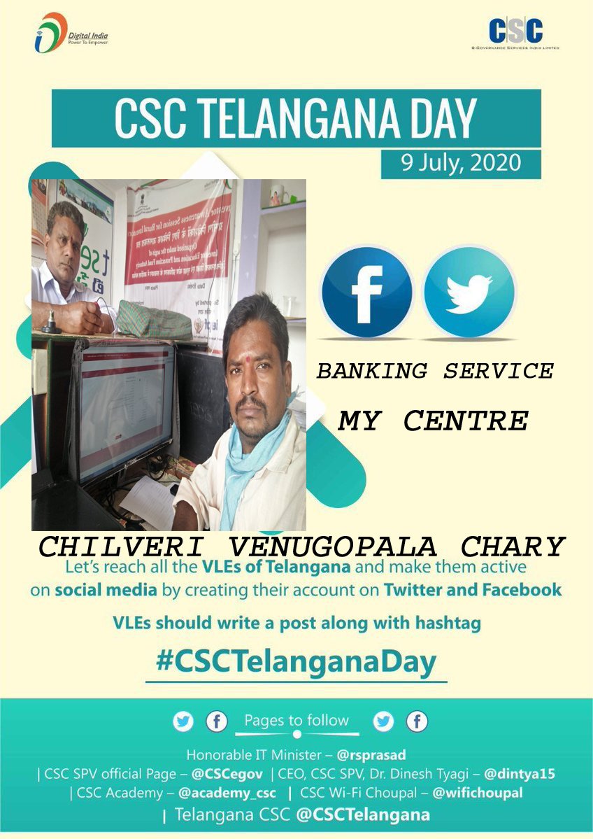 ChilveriC's tweet photo. #CSCTelanganaDay https://t.co/2LsfNpxgus