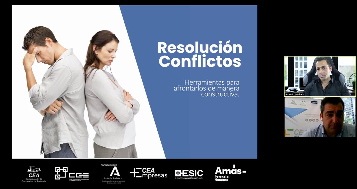 CEAes_'s tweet photo. Queda concluido el #NetworkingVirtual de Granada donde hemos podido asistir al webinar de Antonio Jiménez (@ajimenezcoach) y a la presentación de empresas muy diversas y conocerlas mucho mejor. ¡Gracias a todos/as! #MasEmpresas #NetworkingVirtualCGE @CGE_Granada @EconomiaAnd https://t.co/wMNj4F46yi