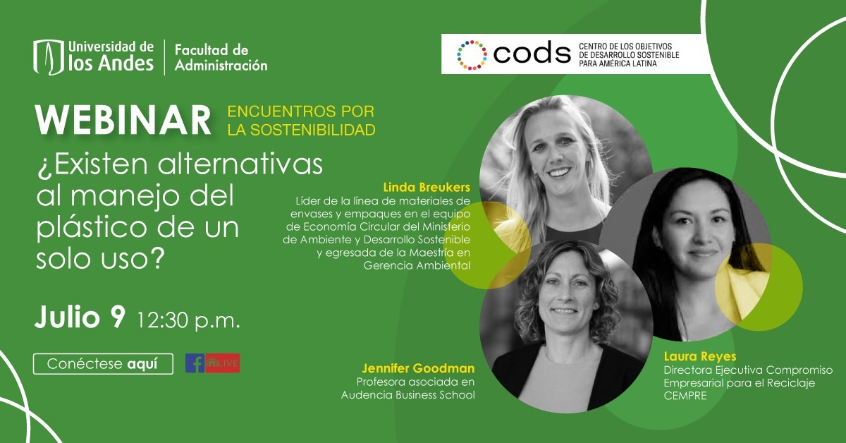 CEMPRE_COLOMBIA's tweet image. Acompañemos a Laura Reyes, Directora Ejecutiva de Cempre,  en el webinar de Encuentros por la Sostenibilidad organizado por la Universidad de Los Andes.  
📆 jueves  9 de julio
⏰12:30 p.m. 
💻Link evento: bit.ly/AdmonUniandes 

#Cempre  #Reciclaje #EconomíaCircular.