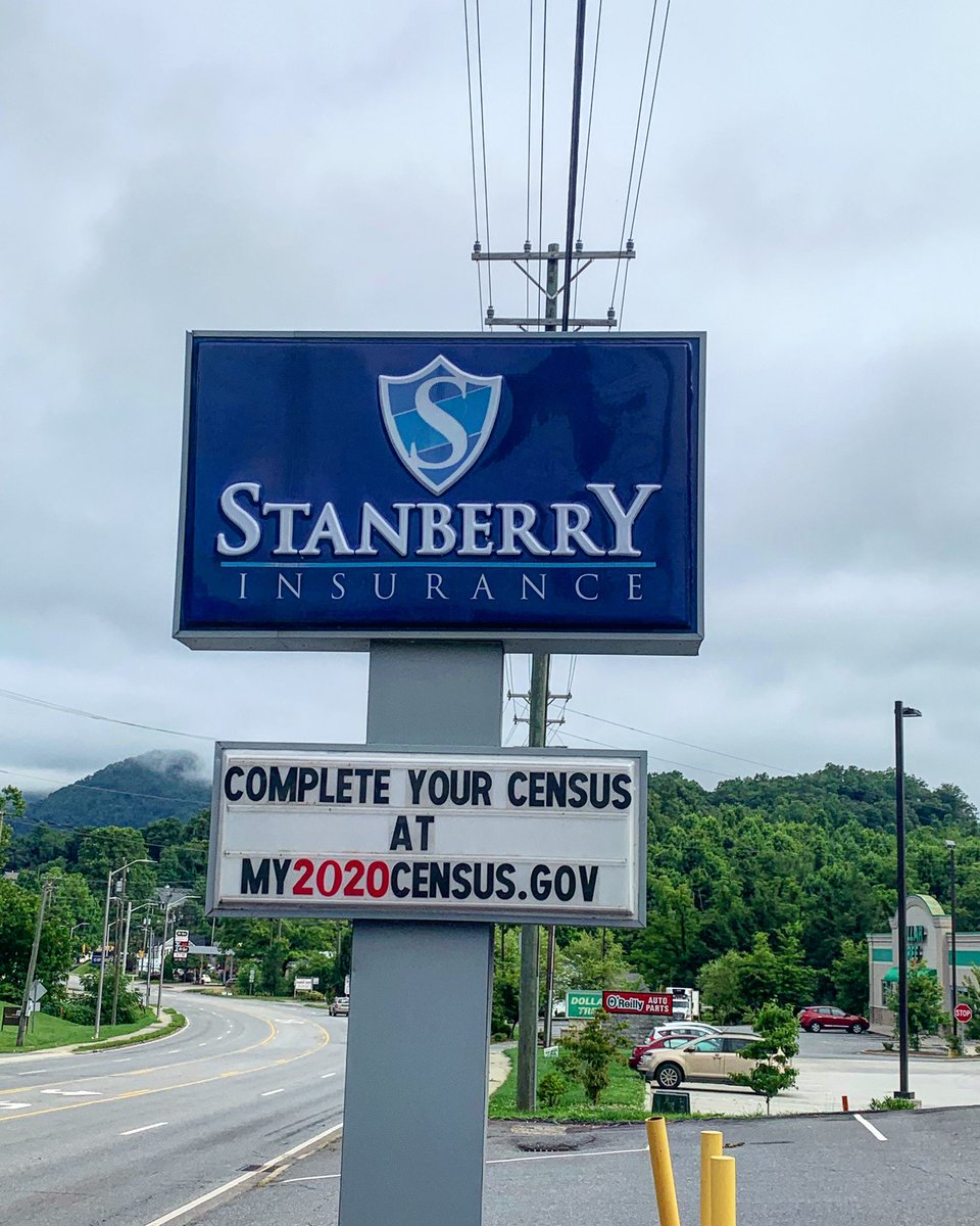 StanberryIns's tweet photo. Have you completed your 2020 #Census yet? Go to https://t.co/zkAVA0SGBa to do yours! It only takes a few minutes! #2020Census #stanberryinsurance #sylvanc #waynesvillenc #highlandsnc https://t.co/CilQOygu3v