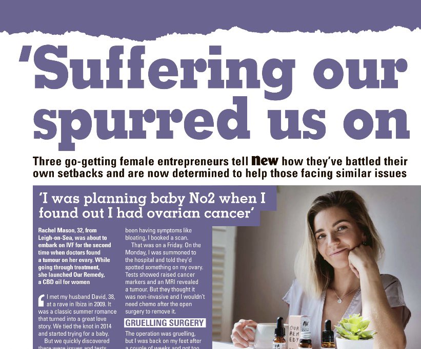 LebbyE's tweet photo. This week in @new_magazine I spoke to three amazing women who are helping others after experiencing their own traumas. Thanks to @nadia_sylvia, @ourremedy_cbd’s Rachel Mason and Rachael from Welford Wellbeing. Out now!! #buyamagazine https://t.co/5W3lqgu3rU