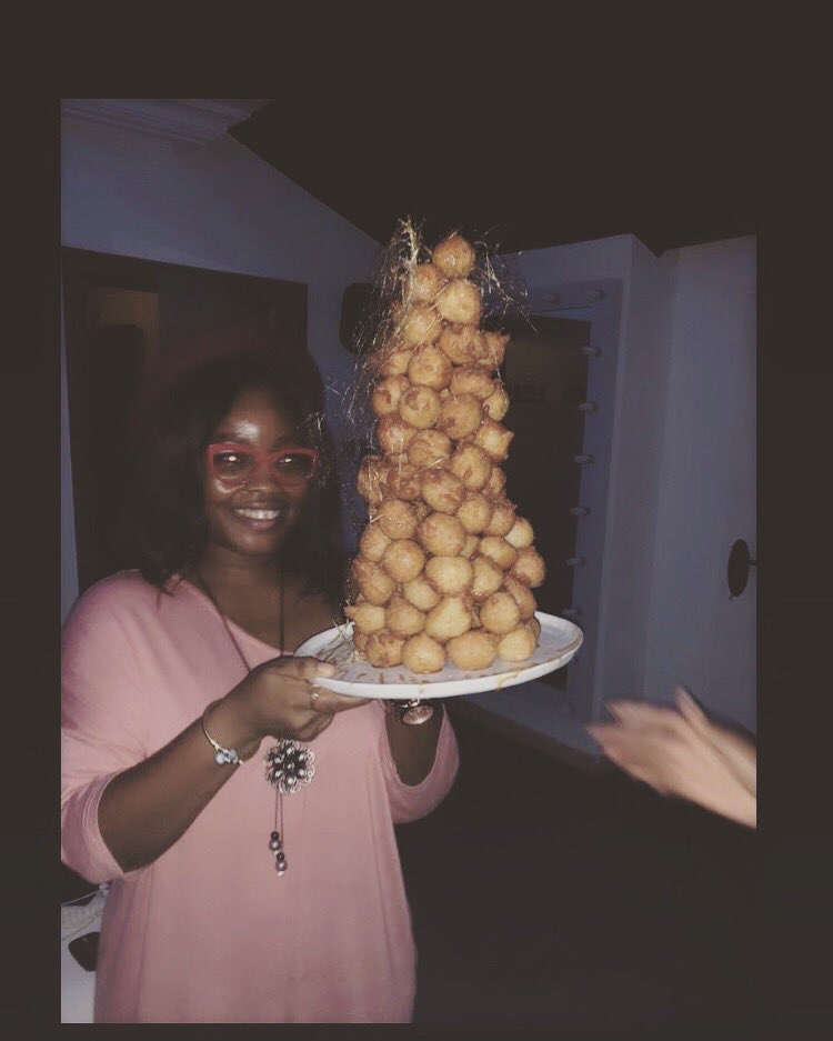 Circa 2017...menu consulting for <a href="/Thehouselagos/">The House Lagos</a> with the puff puff tower ❤️ Full circle #thepuffpuffseries