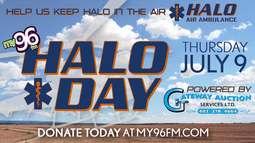 my96fm's tweet photo. It's HALO DAY on my96 powered by Gateway Auction Services all dedicated to keeping @Haloairrescue in the air.
Find out how to donate by heading to https://t.co/5ukHYqFn44 or text HALO to 403 548 8296 for all the info
#helphalo #haloday #medhat https://t.co/gteNcfigCf