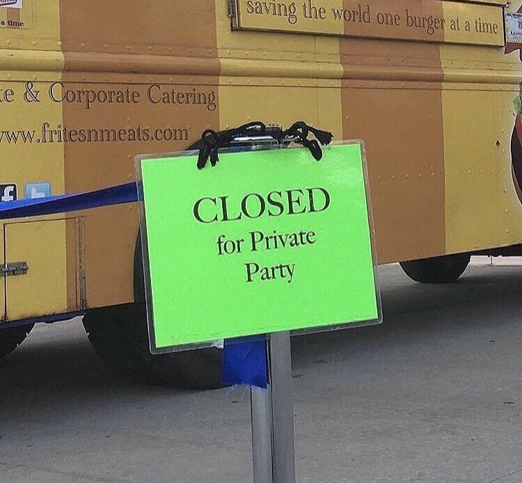 Off the road today for private catering:(