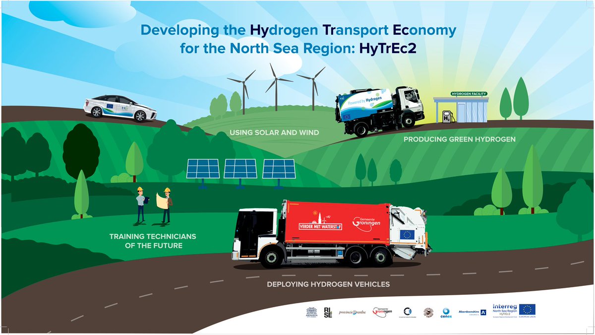NorthSeaRegion's tweet photo. HyTrEc2 selected for the #regiostars finals for their work to promote green #hydrogen in transport!🌟 https://t.co/YSs28QOJ5S #EUinmyRegion https://t.co/iWdwike9wq
