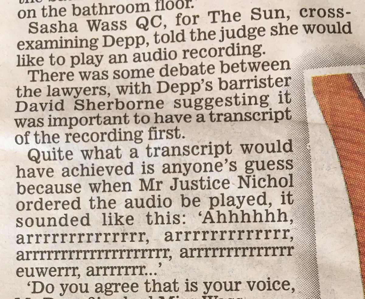 I cannot get enough of the Johnny Depp case. https://t.co/2zx56OsCul