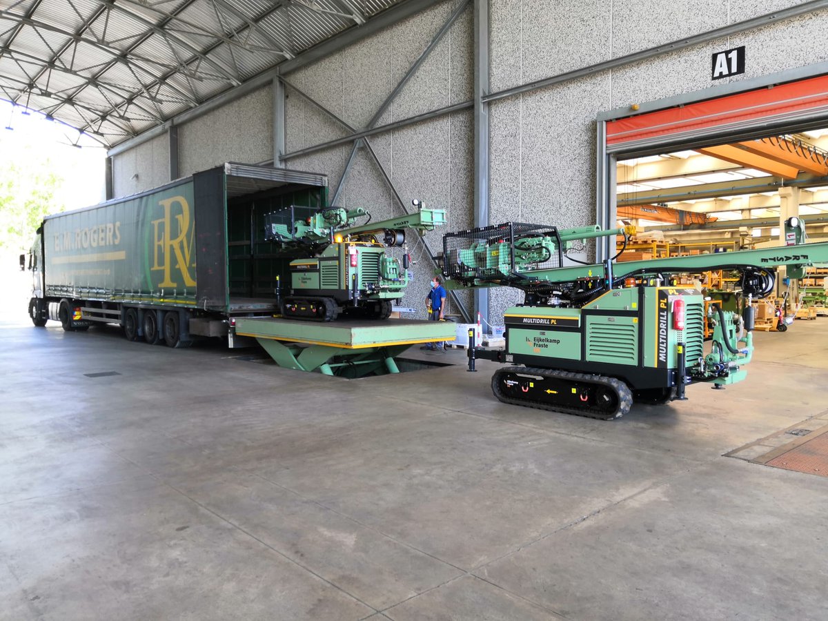 More FRASTE PL G's heading for the UK and 2 more ML's will follow next week. For more information: d.nevey@efrigs.co.uk

#eijkelkampfrasteuk #fraste #eijkelkamp #drillingrig #drilling #geothermal #geotechnical #groundinvestigation #soilsampling #minipiling #soilinvestigation